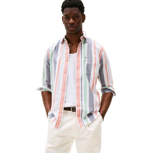 Tommy Hilfiger Lt Oxford Regatta Stripe Rlx Shirt